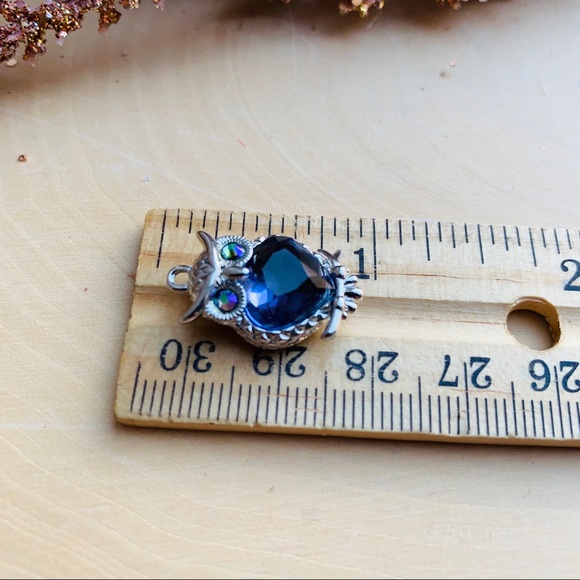 Swarovski OWL Purple Crystal Silver Necklace - Picture 3 of 7